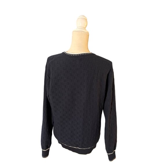 Rhone women's Birdie Oversized Cardigan sweater size S small navy blue white - Picture 7 of 11